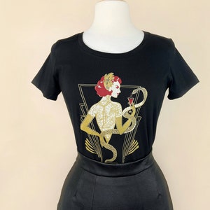 Cherry Deco Graphic T-shirt in Black size S, M, L, XL, 2XL, 3XL  / Vintage inspired By MISCHIEF MADE
