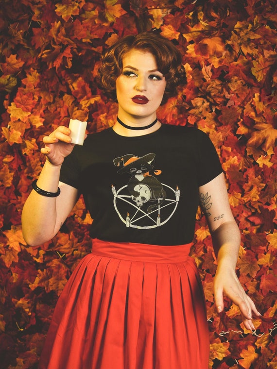 ブラックキャッツ マジック MAGIC BLACK CATS Tシャツ M 黒 マジック ブラックキャッツ MAGIC BLACK CAT Tシャツ M 白