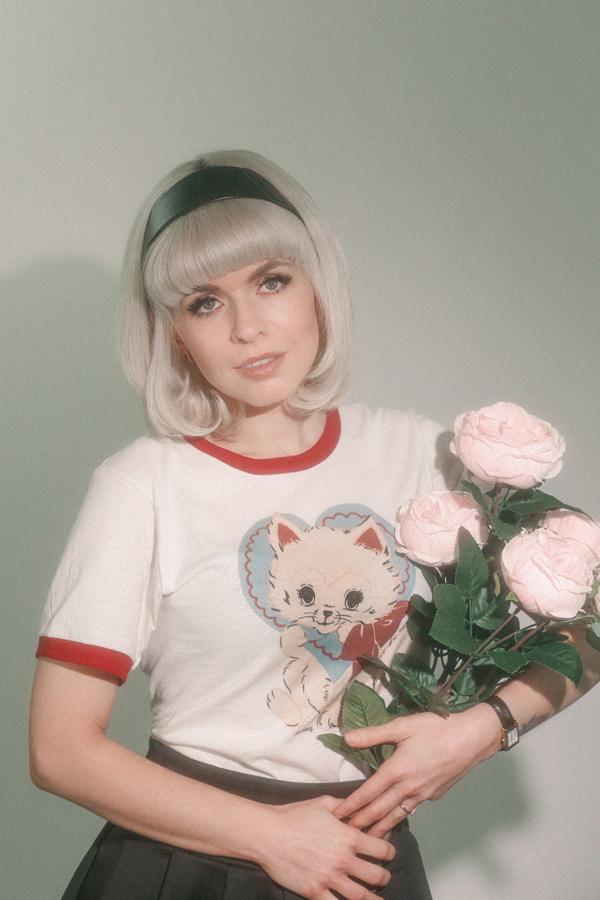 Be Mine Unisex Ringer Graphic T-shirt in Natural/Rio Red size S, M, L,XL, 2XL, 3XL  / Vintage inspired By MISCHIEF MADE