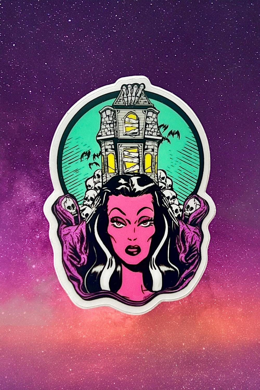 Midnight Manor - Clear Sticker  / Vintage inspired By MISCHIEF MADE,