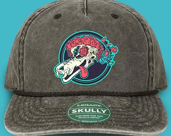 Grateful Dead fan hat, Dire Wolf Bertha Skull