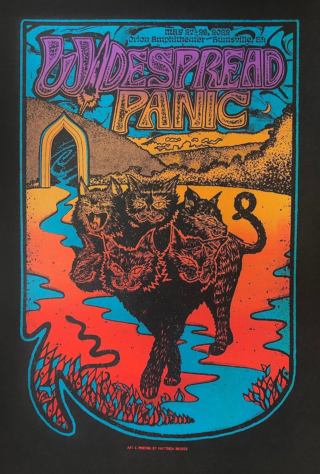 Widespread Panic Poster, WSP Artist Bundle, Huntsville 2022 Official Handprinted Gigposter Etsy