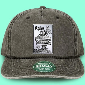 Silver Cord Butterfly King Gizzard Lizard Wizard Denim Washed Dad Hat | KGLW Fan Gift