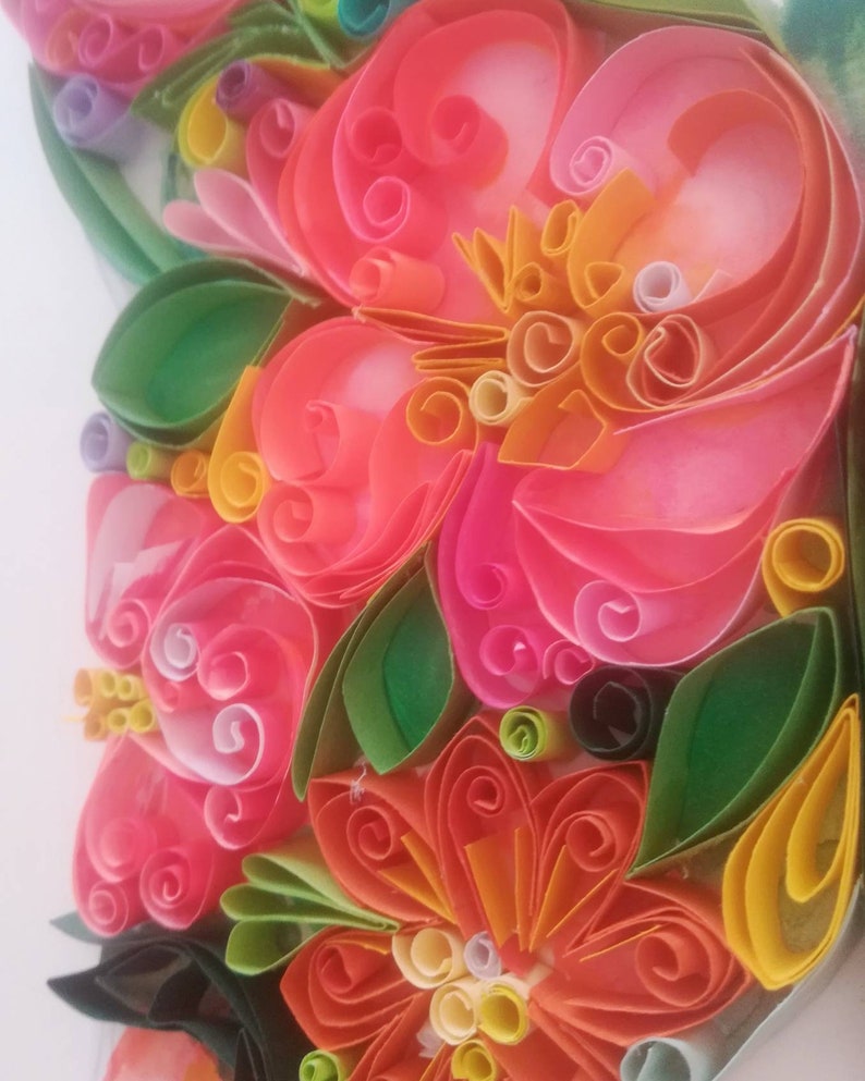 Quilled Paper Art butterfly, Quilling Wall Paper, Personalised Gift