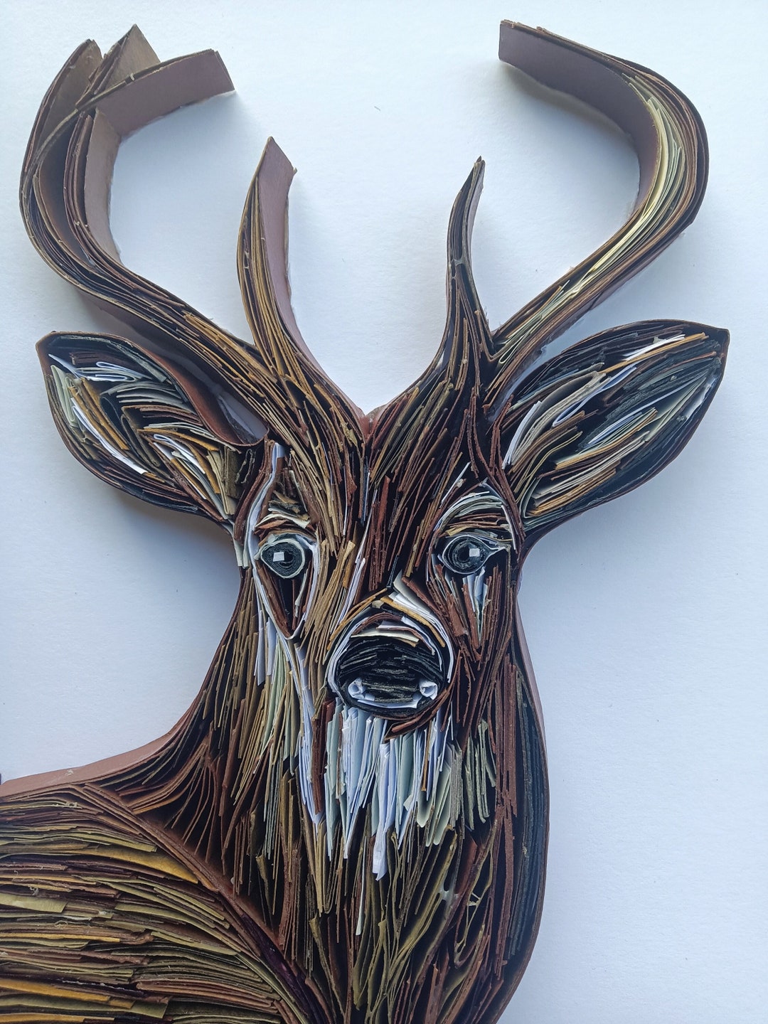 Paper Quilling Deer Animal of Power Quilled Art Animal Etsy