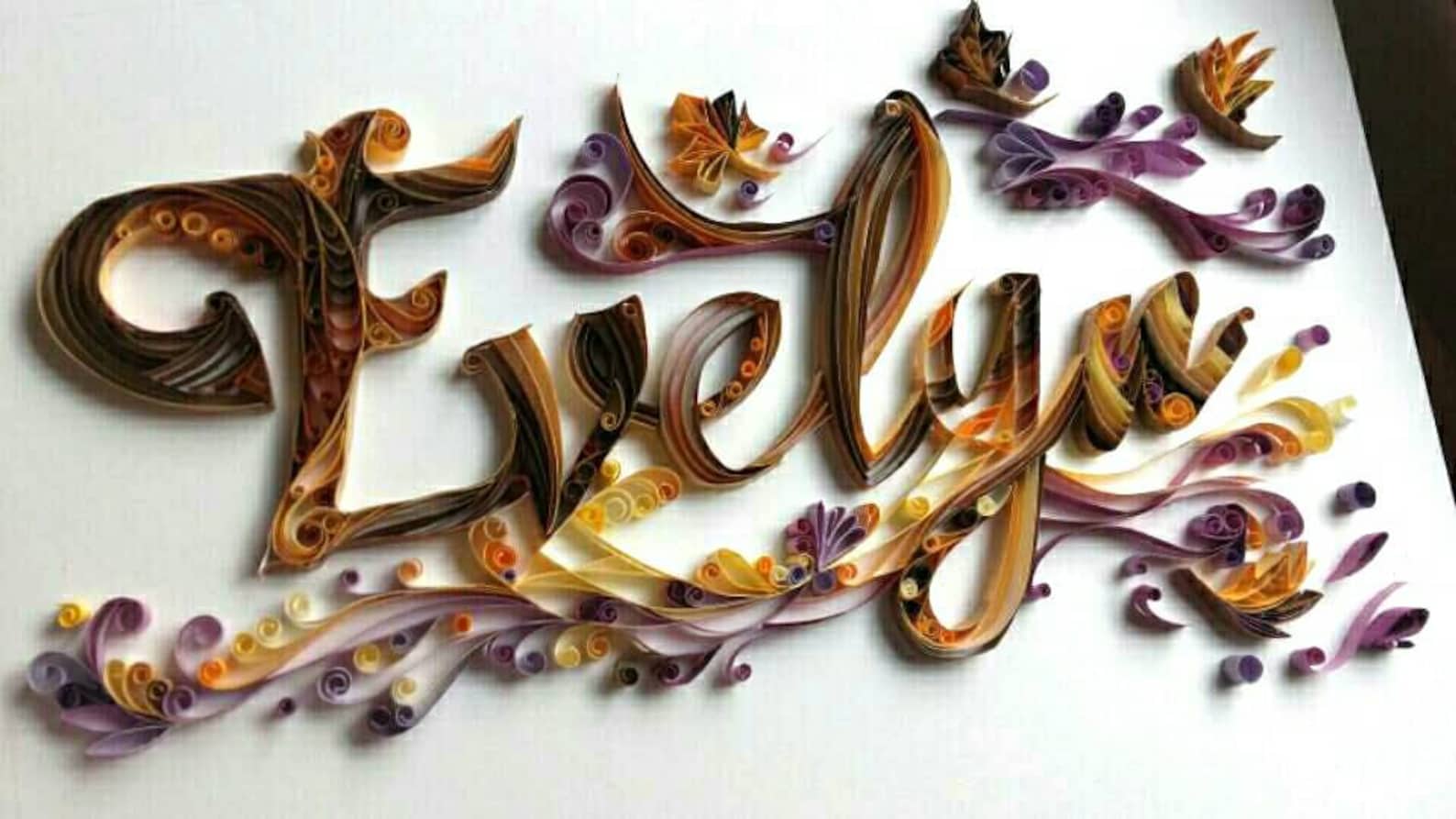 Custom Name Art Personalized Name Wall Art Handmade Etsy