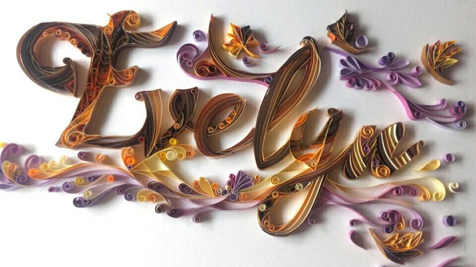 Custom Name Art Personalized Name Wall Art Handmade Etsy