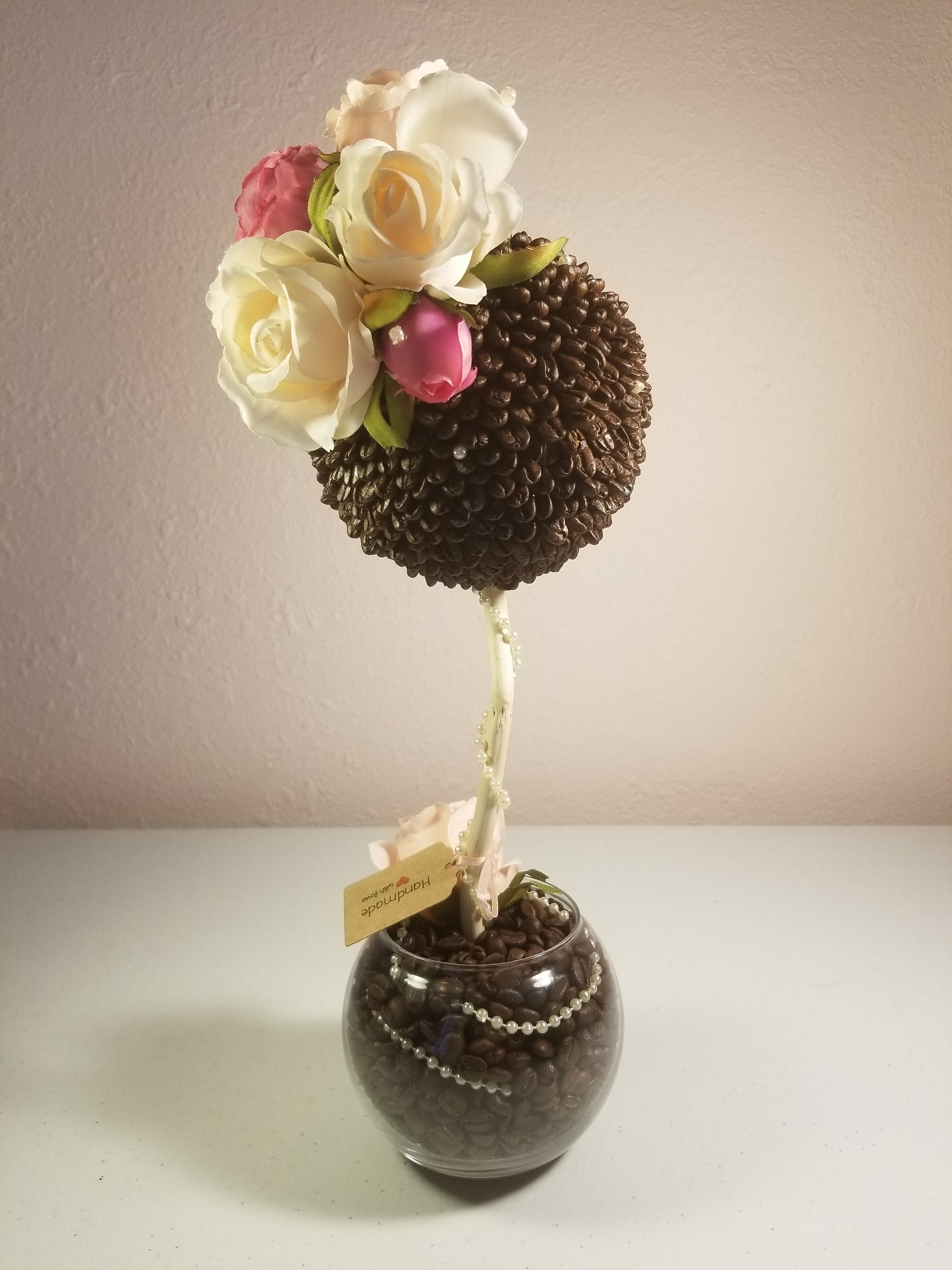 How to make a topiary yourself from coffee beans How to make a topiary yourself from coffee beans