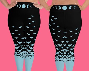 Space Grunge Plus Size Leggings With Aliens And Ufos Etsy
