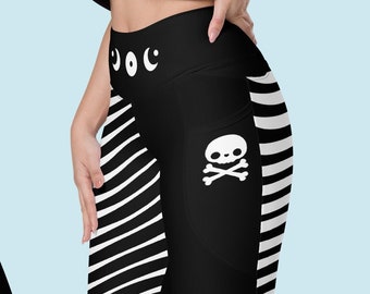 Voodoo Leggings with Pockets, Pastel Goth, Witchy Vibes, Plus Sizes