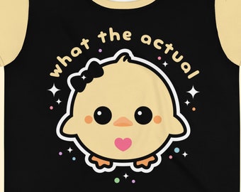 Kawaii What The Actual Duck Crop Tops, Plus Sizes