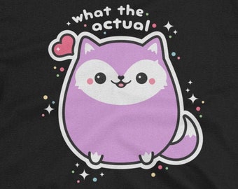 Funny T-Shirts, What the Actual Fox, Cute Fox Shirts, Kawaii Clothes, Cute Clothing, Plus Sizes Available