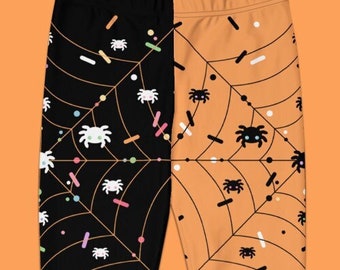 Cute Alternative Leggings, Spooky Kawaii Pants, Pastel Goth Clothing, Halloween