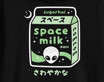 Pastel Goth Alien Space Hoodies, Cute Clothes, Hooded Sweatshirt, Grunge Clothing, Plus Sizes Available