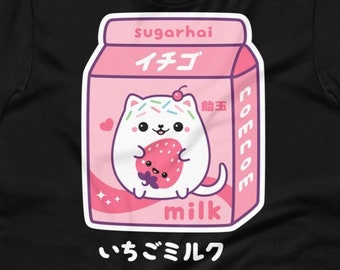 Cute Strawberry Milk Shirts, Kawaii Clothing, Plus Sizes