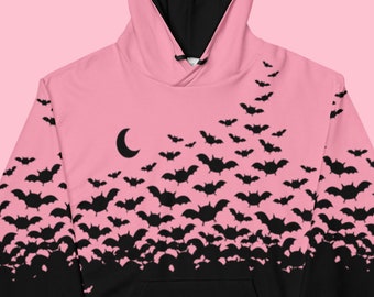 Cauldron of Bats Hoodie, Pastel Goth Plus Sizes