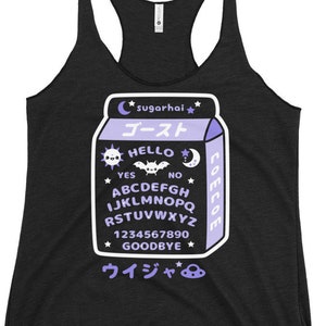 Camiseta sin mangas Pastel Goth, Leche Witchy Board, Ropa gótica de verano, Ropa alternativa