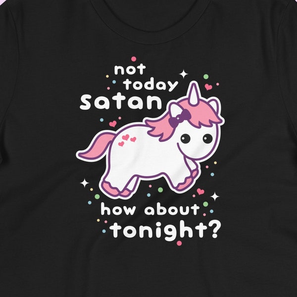 Camisetas Kawaii Satan, ropa gótica pastel, tallas grandes