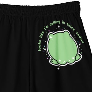 Kawaii Froggy Swim Trunks, Calling In Thicc, Funny Shorts, Plus Sizes