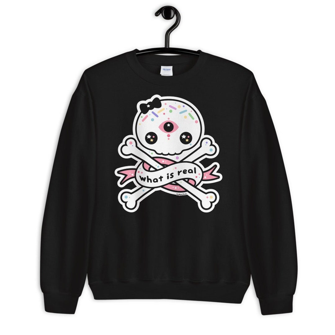 Pastel Goth Sweatshirt, Alternative Clothes, Plus Size Goth, Spooky