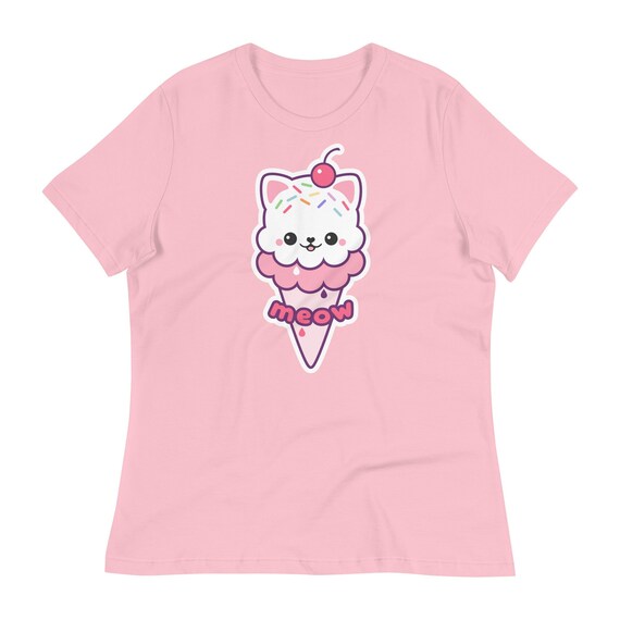 Cat ice cream shirt deals