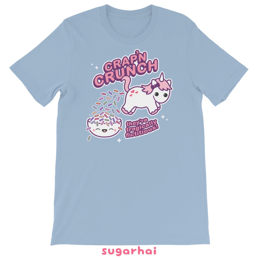 Funny T-shirts Unicorn Cereal Crap'n Crunch Kawaii - Etsy