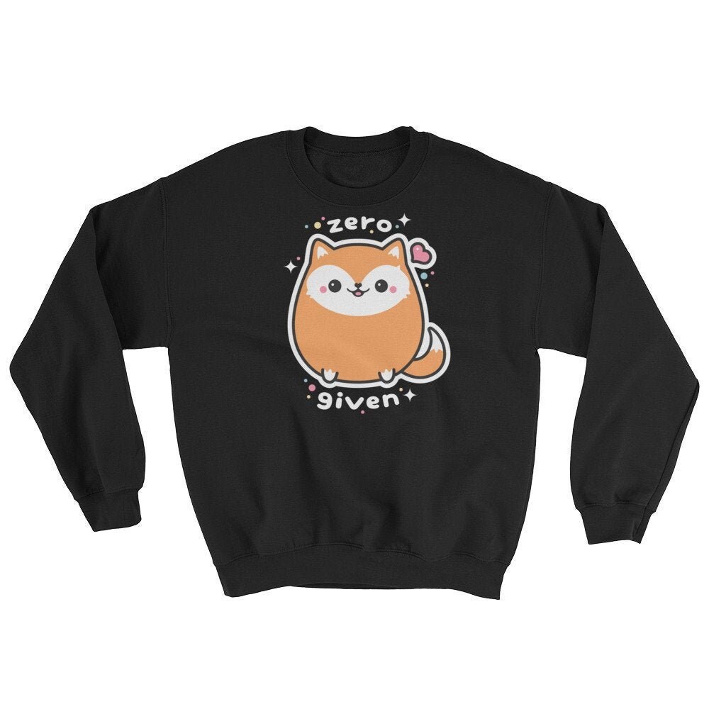 Zero Fox Given Sweatshirt Kawaii Sweater Cute Fox Shirt | Etsy