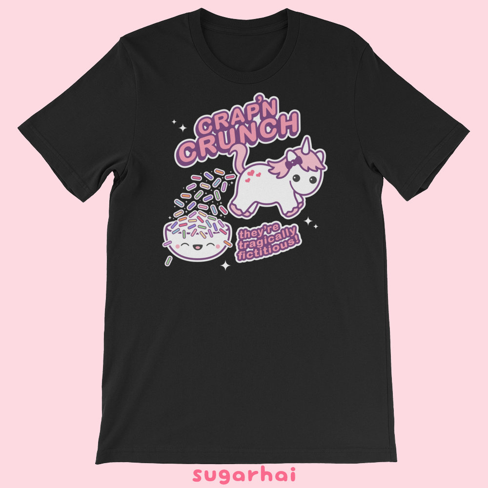 Funny T-shirts Unicorn Cereal Crap'n Crunch Kawaii - Etsy