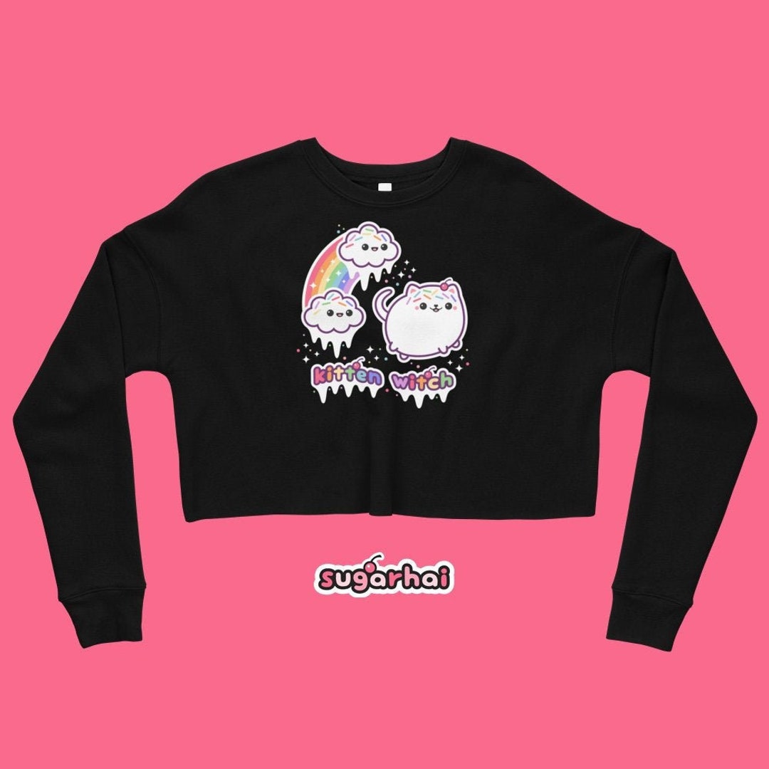 Kitten Crop Sweatshirt
