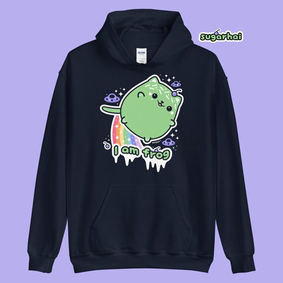 Je suis Frog Hoodie Kawaii Clothes Cute Hooded Sweatshirt - Etsy France