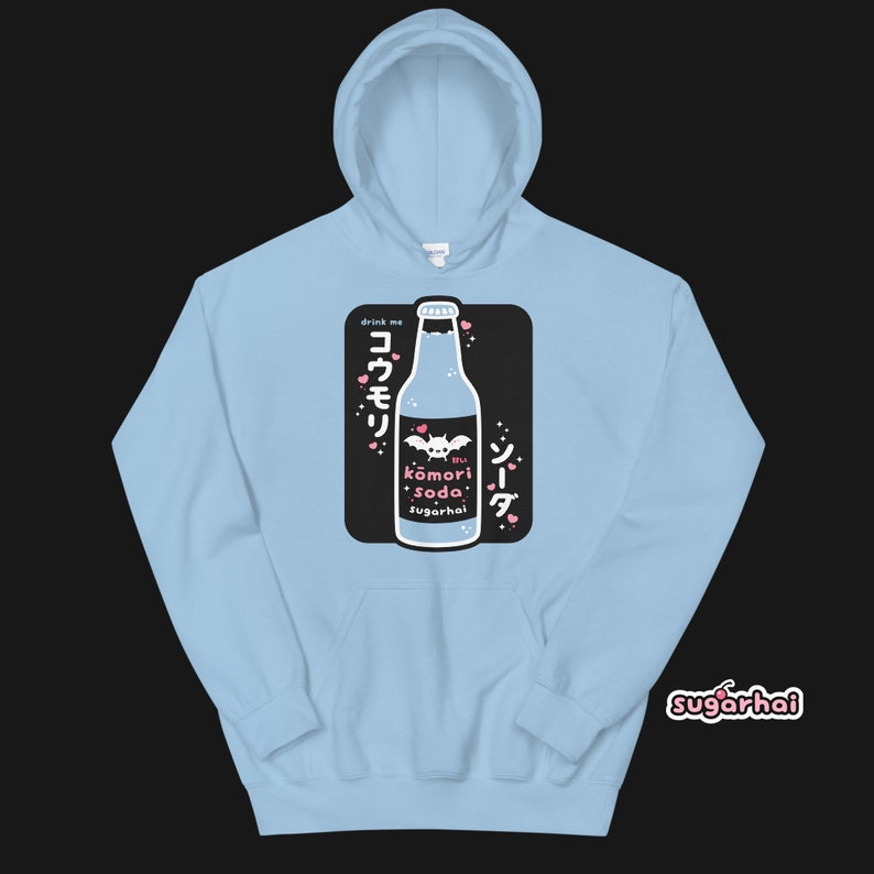 Pastel Goth Bat Soda Hoodies, Cute Clothes, Pastel Goth Clothing, Plus Sizes Available 