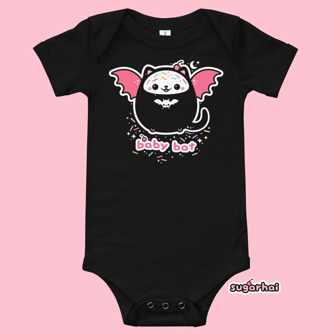 Goth Baby Clothes Baby Bat One Piece Bodysuit Etsy