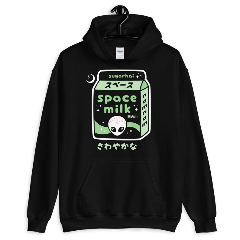 Pastel Goth Alien Space Hoodies, Cute Clothes, Hooded Sweatshirt, Grunge Clothing, Plus Sizes Available 