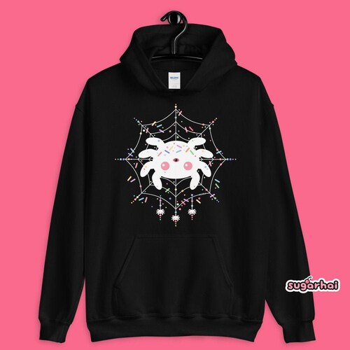 Women's Kawaii Bear Chest Bag Hoodie — Cute Anime Aesthetic Sweatshirt, Long Sleeve, Soft & Casual (Khaki Brown, Small)