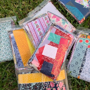 Scrap Fabric Mistery Assorted Bundles for Scrapbook Patchwork Collage Art Sewing