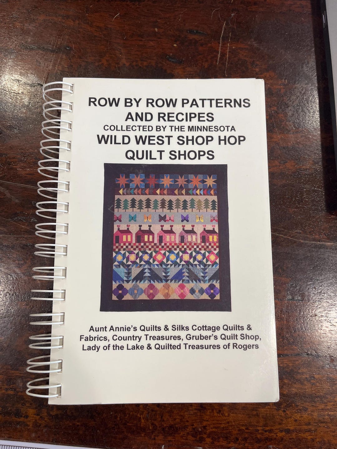 Row By Row Patterns Row by Row Quilting Patterns and Recipes Book 2001 (wild West Shop Hop ...
