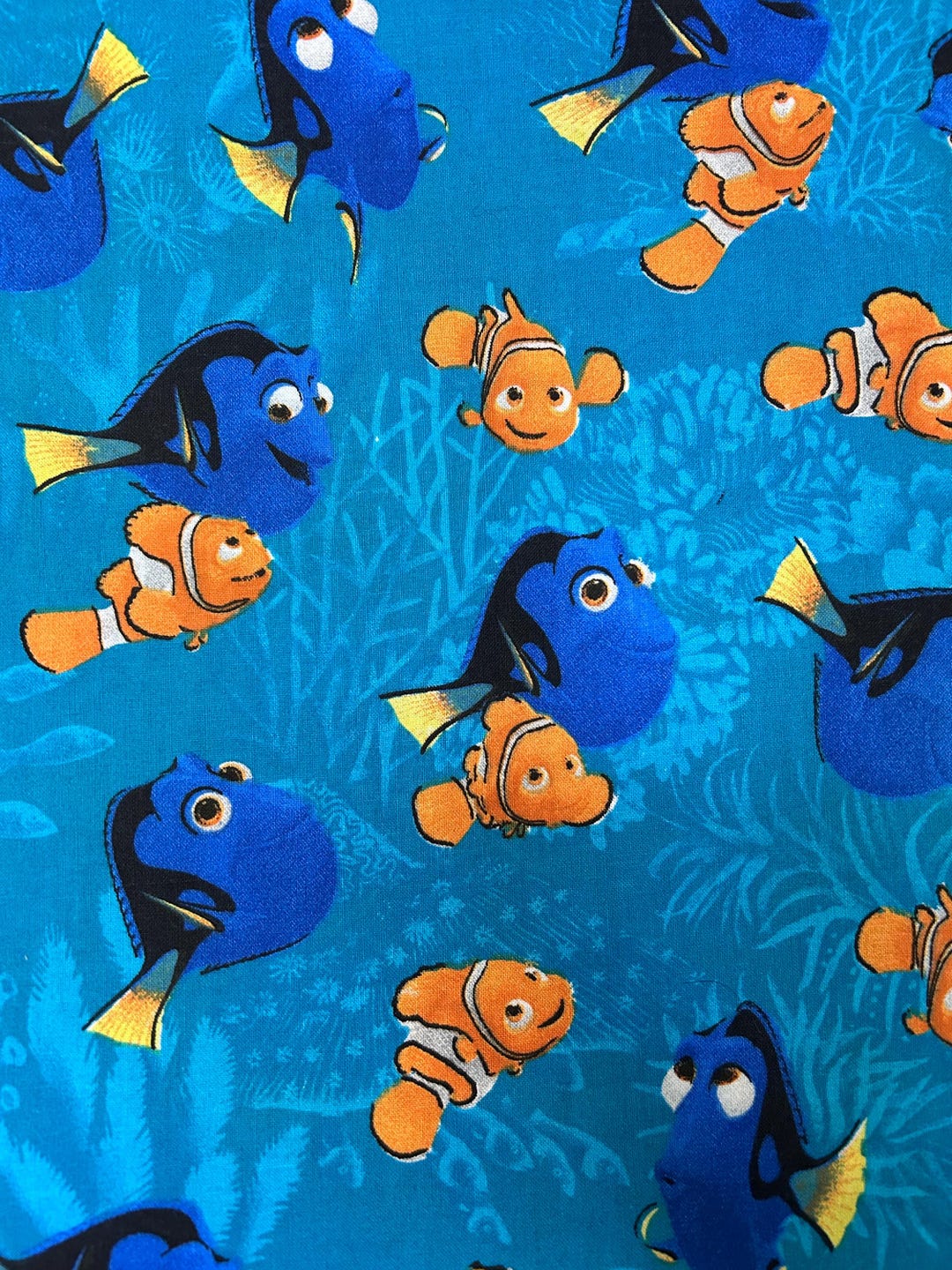 Disney Dory and Nemo Cotton Quilt Fabric by the Half Yard - Etsy