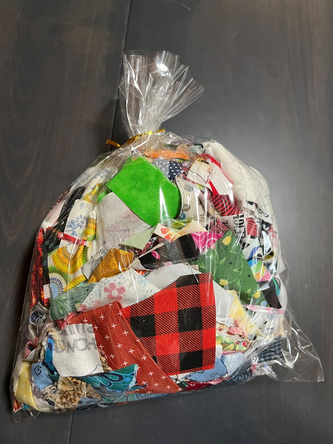 6 oz bags of mixed fabric snippets