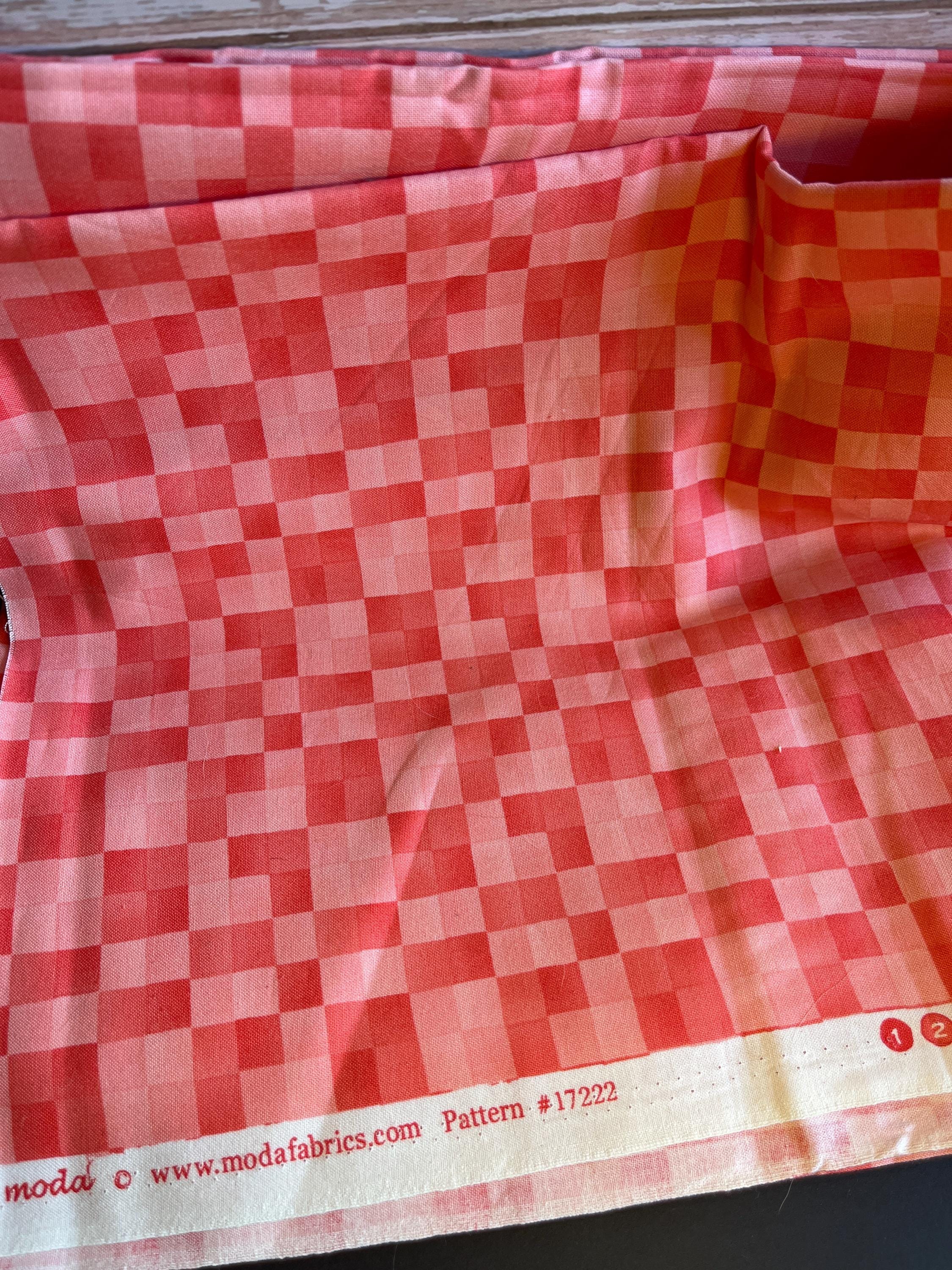 By the Half Yard Quilting Cotton Fabric, Checks by Sandy Gervais for ...