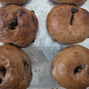 Chocolate Chocolate Chip Bagels - 6 pack
