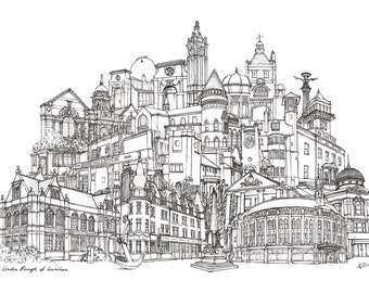 A4, A3, A2 & A1 SIZES: London Borough of Lewisham  Celebratory Print