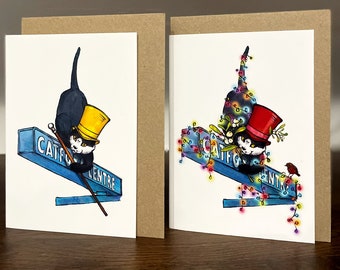 FESTIVE & YEAR ROUND: Catford Cat Greetings Cards, 4 options available