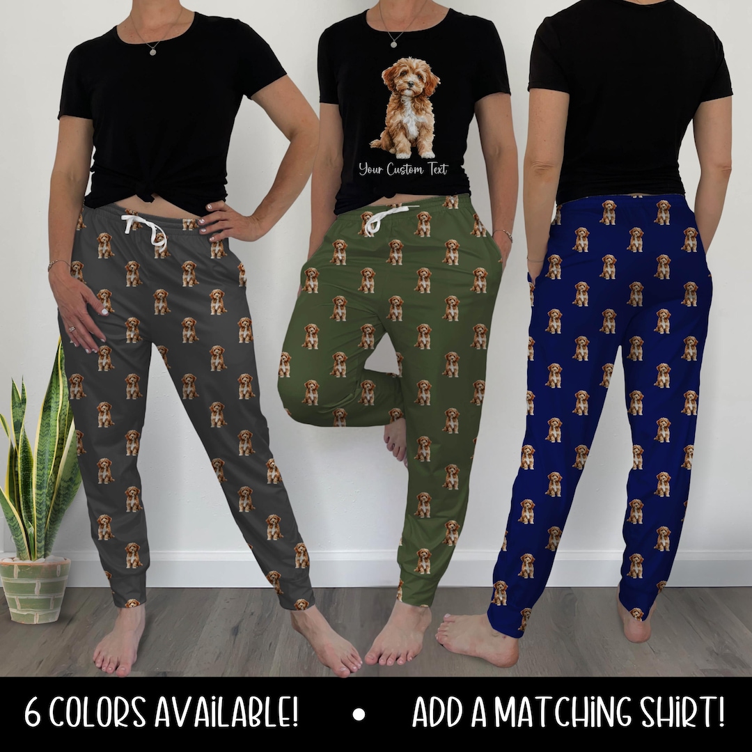 Cavapoo Pajama Pants Cavapoo Pjs Pajamas Men's Pajama Bottoms Joggers ...