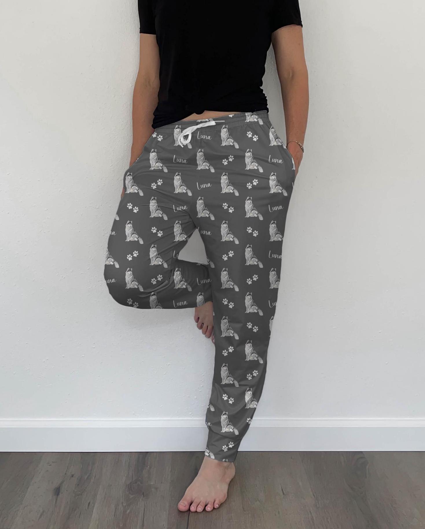 Pajama Pants Husky Dog Pajamas Husky Pjs