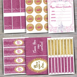 Princess Party Decor, Printable Package - Etsy