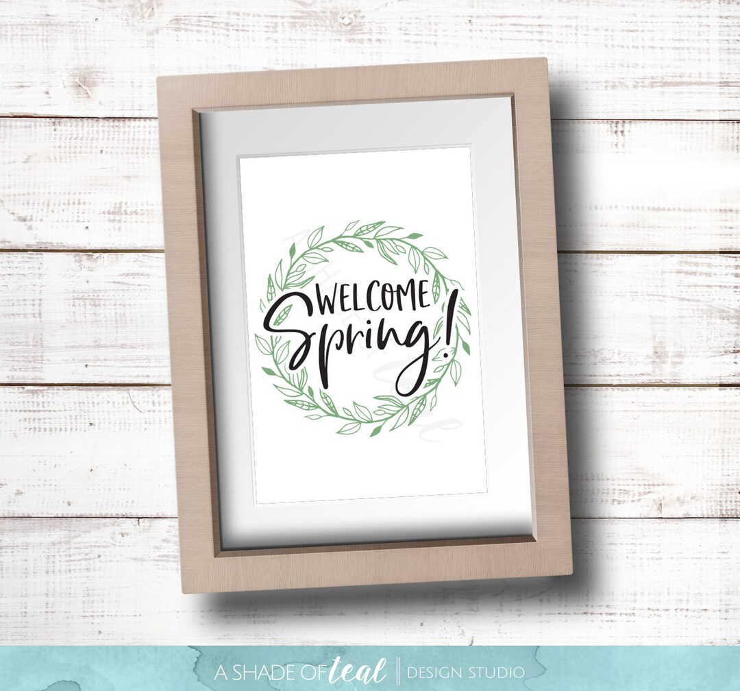 Welcome Spring Printable Sign V3 // INSTANT DOWNLOAD // Spring ...