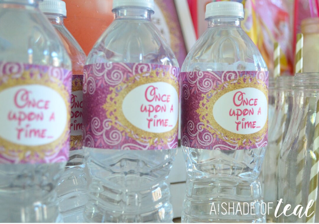 Princess Water Bottle Labels // INSTANT DOWNLOAD // Party Decor ...
