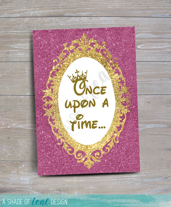 Disney Princess Once Upon A Time Sign Instant Etsy
