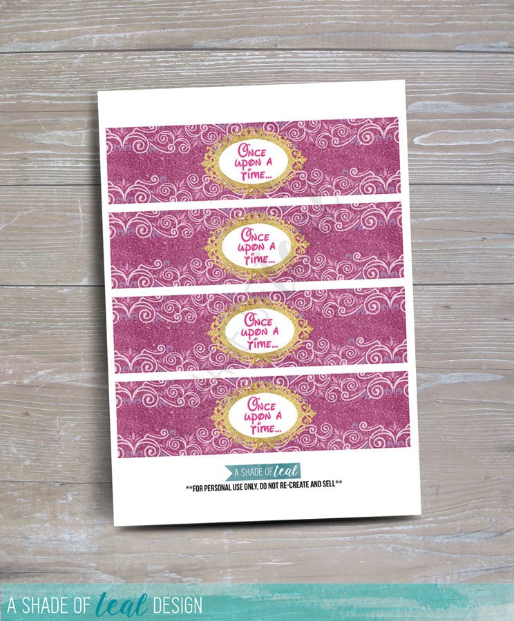 Princess Water Bottle Labels // INSTANT DOWNLOAD // Party Decor ...