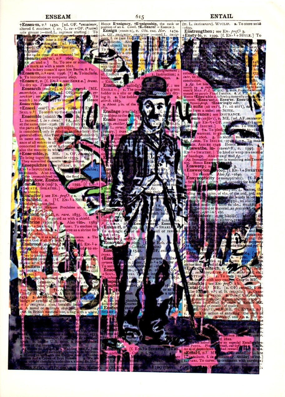 Diccionario De Arte Impresionvintage Cartelilustracion De Etsy